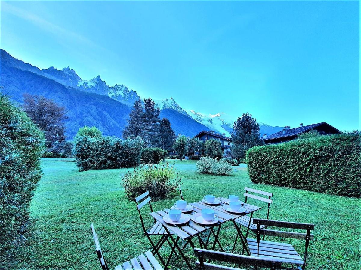Chamonix Appartement Vue Mont Blanc Avec Jardin 외부 사진